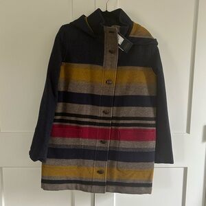 Pendleton Camp Stripe Wool Parka Bridger Stripe Medium NWT